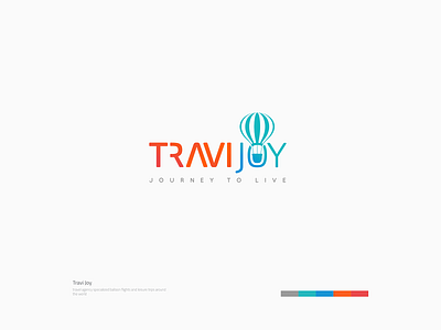 Travi Joy Logo ballonflights balloon brand brand design brand identity branding branding concept concept design font icon illustration logo orange travel travel agency traveling typography ui vector