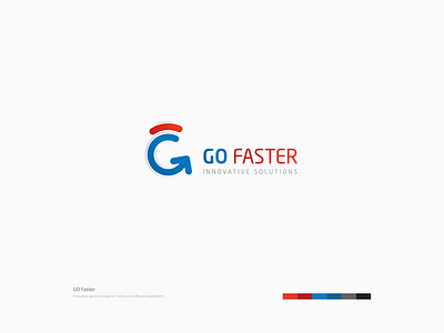 GO Faster Logo app brand brand design brand identity branding branding concept concept deployment design icon illustration logo minimal mobile software ui ui design ux wifi