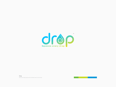 Drop Logo app art brand brand design brand identity branding branding concept concept design dribbble drink drop gredient green icon logo pure ui vitamins water