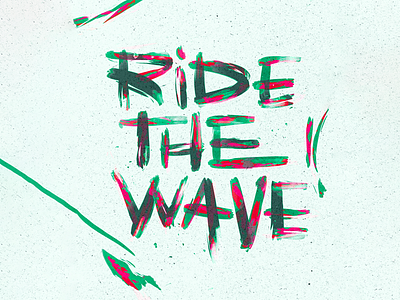 Ride The Wave design illustration minimal typography art typography design typography logo typography poster vector