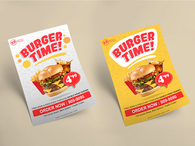 Burger Promotion Flyer Design