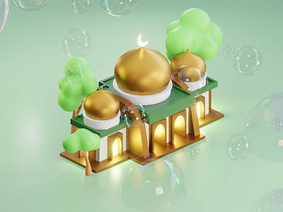 MOSQUE 3D Illustration