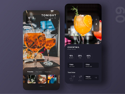 #09 Pre-order a cocktail adobexd cocktail dailychallenge design detail drinks mobile product page ui uxdaily