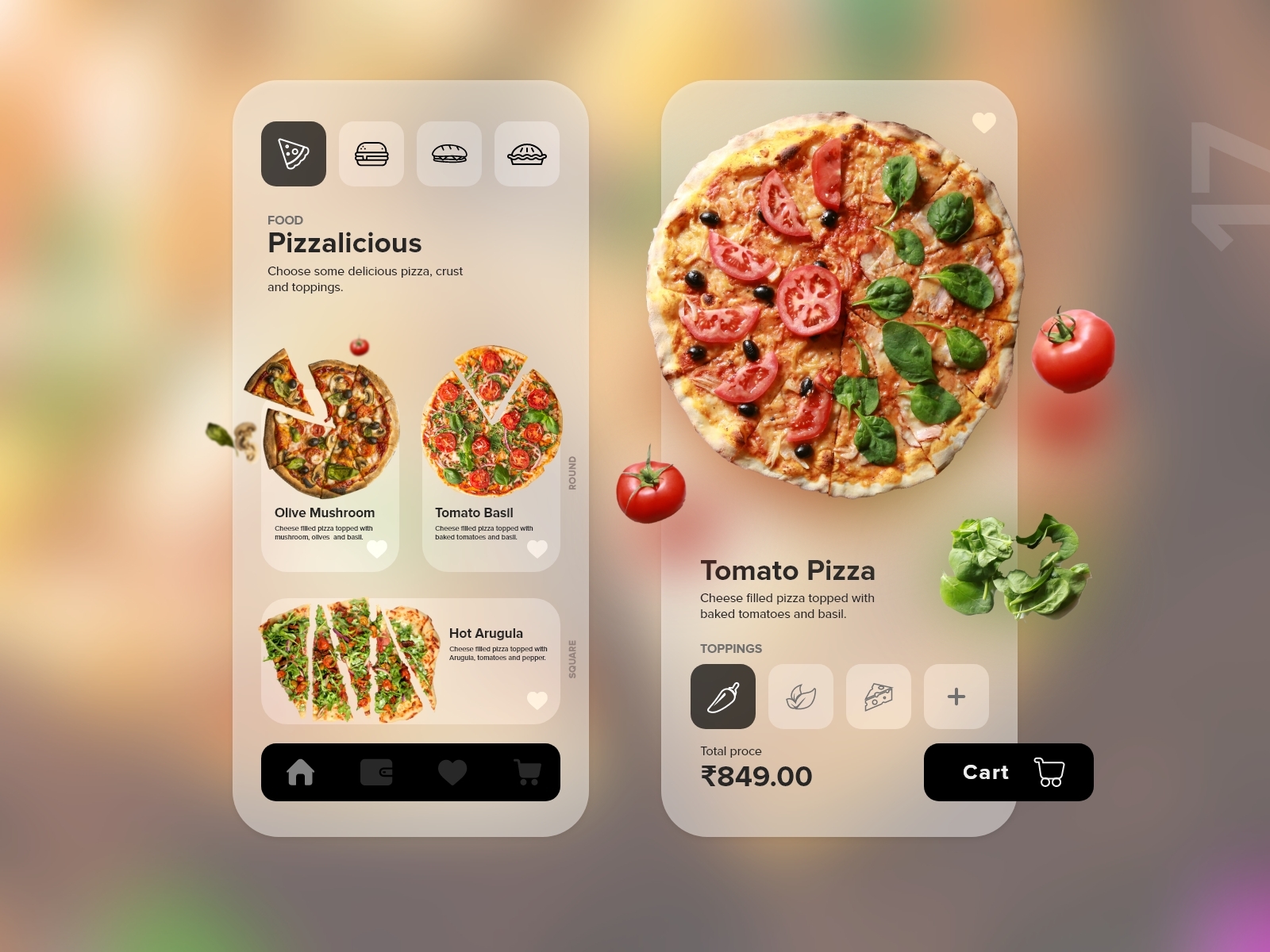 17 Pizza delivery app by shanmukh odugu on Dribbble