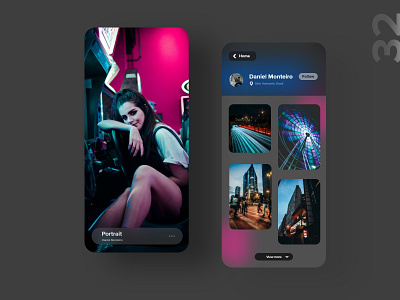 32 Photographer s profile adobexd app city dailychallenge design detail landscape mobile night pexels photo photographer photography portrait product page profile ui unsplash uxdaily