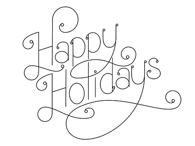 Holiday Lettering christmas hand drawn lettering type vector