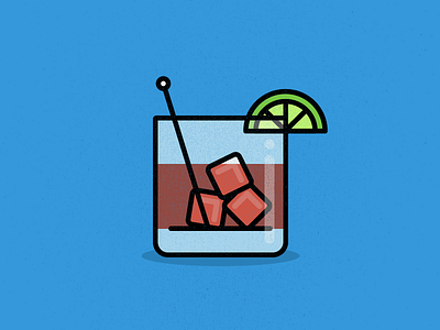 I'll Have Another | Illustration cocktail drink illustration minimal monoweight outlines thick lines vector