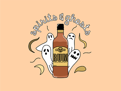 Spirits & Ghosts coreldraw drink fun ghosts illustration see ghosts spirits spirituality vector