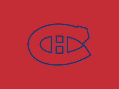 NHL Minimalistic Logos - Montreal Canadiens