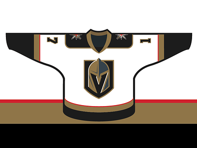 Vegas Golden Knights - Away Jersey Concept concept golden knights jersey las vegas nhl