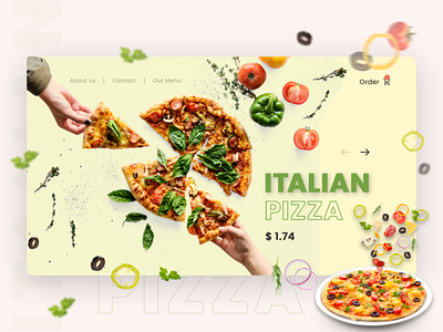 Italian food banner design