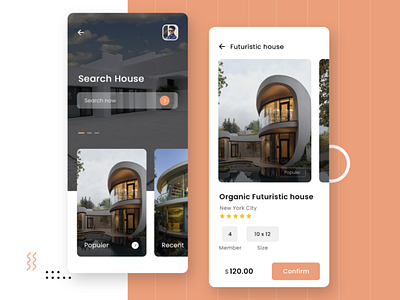 Weekend House - Mobile Apps app ui details page home app homepage mobile app design shop