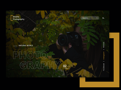 Wildlife Photography photographer photography web app web app design website design wildlife art