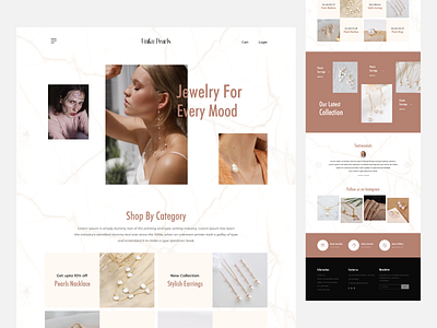 Jewelry Homepage | Website app design app ui banner ad creative diamond jewelley jewelers jewellary website jewellery site jewelry homepage shopping tranding webpage ui uiux ux website website design