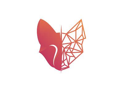 Digital Analog Fox analog animal art brand branding design digital dribbble fox gradient graphic icon identity illustrator logo minimal msaifulhak musafeer vector wild