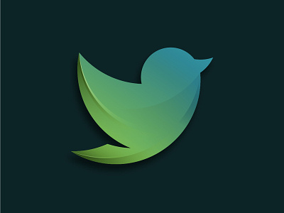 Twitter bird brand branding design dribbble flat gradient graphic icon identity illustration illustrator logo minimal modern msaifulhak musafeer twitter ui vector