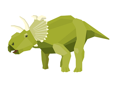 Dinosaur_Pentaceratops animation dinosaur icon illustration info graphic polygone polygone art vector vector art