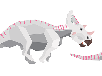 Dinosaur_Avaceratops animation dinosaur flat icon illustration info graphic polygone polygone art vector vector art