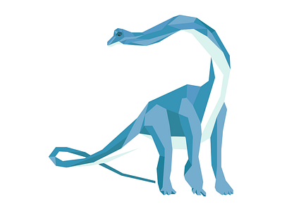 Dinosaur_Brachiosaurus animation dinosaur flat icon illustration info graphic polygone polygone art vector vector art