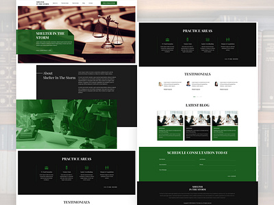 law academy dark website design law firm ui uxui website