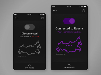 VPN app design figma ios ui vpn vpn app