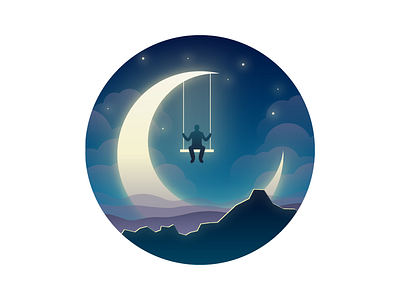 Dream icon illustration