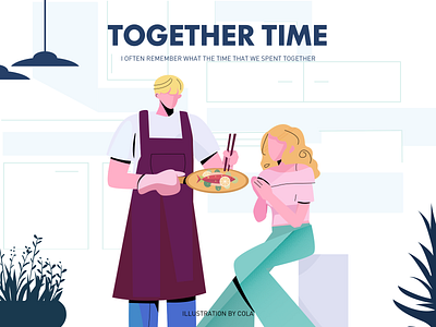 together time design illustration 插图 设计
