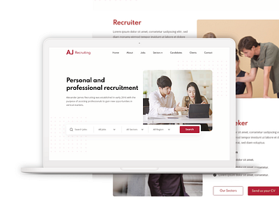 AJR Recruiting Web Design job job search jobs recruitment recruitment agency rozzaq ui ux web work