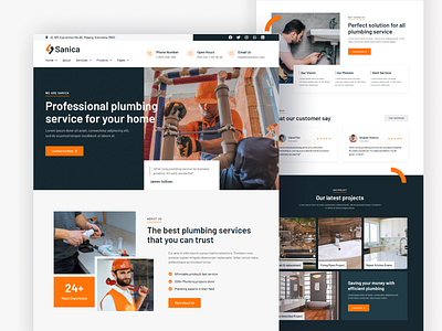 Sanica - Plumbing services homepage