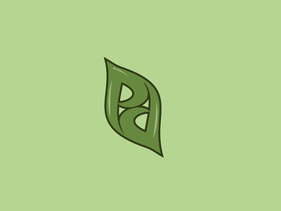 P + Leaf a adventure apparel branding coaching design dive dive deep flat green icon identity illustration leaf leaf logo logo p red restaurant branding vector