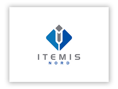 Itemis Nord blue branding design icon identity illustration logo tech logo technology vector zaqdesign