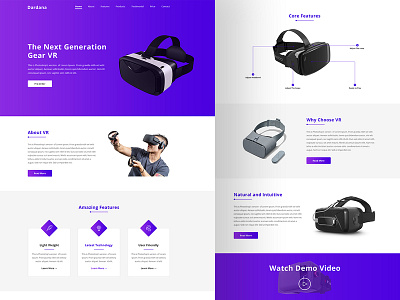 DARDANA - Product Landing Page landing page product branding product showcase psd template single product ui uidesign ux