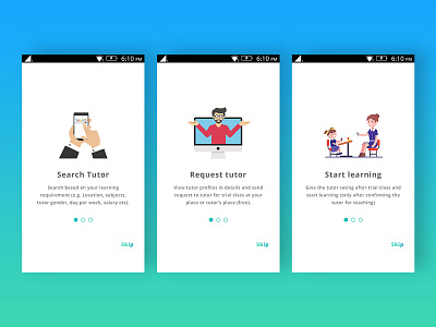 Onboarding App Screen Concept