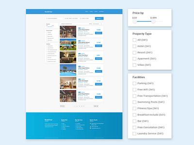 Hotel Booking system Redesign Freebie