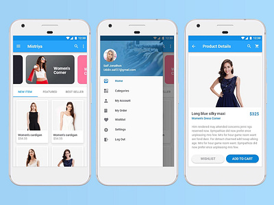 Mistrya Ecommerce App android app android app design ecommerce ecommerce app ecommerce design ecommerce shop fashion fashion app product shop uidesign uiux