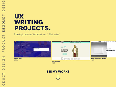 Ux writing projects