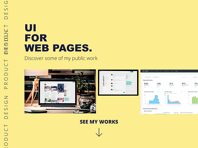 UI for web pages productdesign ui ux