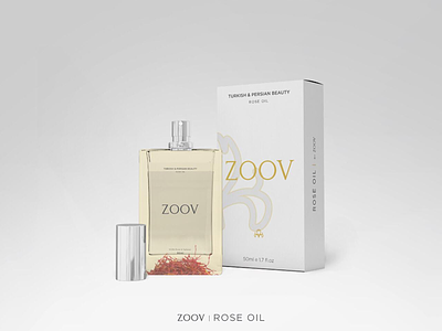 Zoov Rose Oil Packaging packaging design