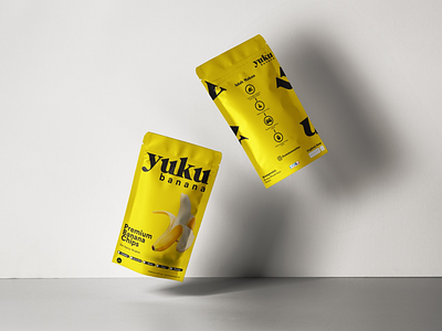 Yuku Banana Chips Packaging packaging design