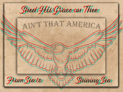 July 4th, old school. Get your glasses. digital art graphic design illustrator photoshop