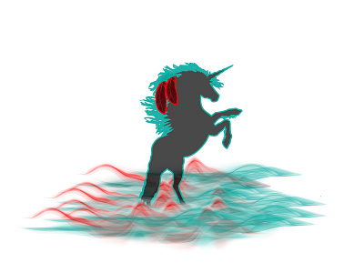 Unicorn Of Smoke 09 american designer illustrator israeli logo unicorn