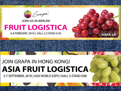 Fruit Logistica Email Banners email banner graphic design indesign photoshop