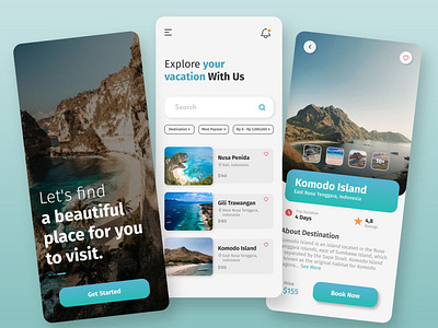 Travel App Design app design figma travel ui ux