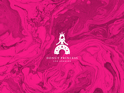 Donut Princess LA adobe food graphics design logo