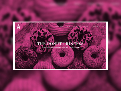 Donut Princess website brand designing design website