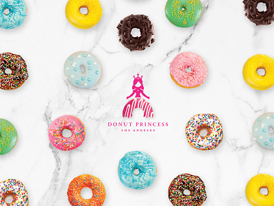 Donut Princess LA adobe brand brand identity graphics design logo