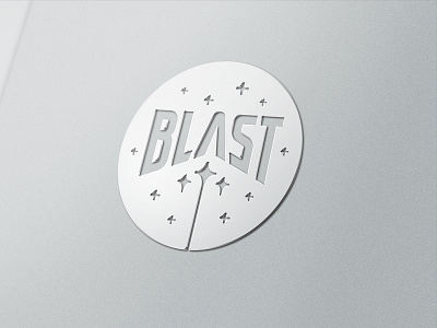 Blast glossy metal treatment adobe brand brand identity graphics design logo