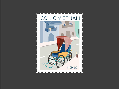 Iconic Vietnam | Xich Lo (Cyclo) cyclo stamp vietnam