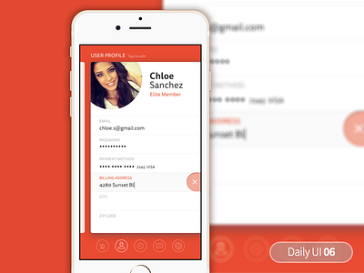 Daily UI 006 - User profile