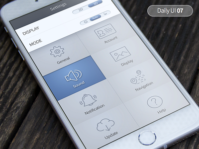 Daily UI 007 - Settings